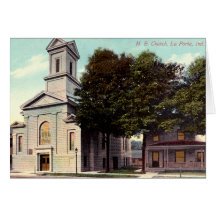 LaPorte Indiana YO iglesia Tarjetón