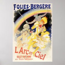 L'Arc-en-Ciel de Julio Cheret Folies-Bergere Impresiones
