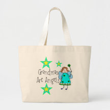 Las abuelas son regalos de los ángeles bolsa lienzo