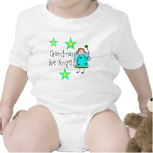 Las abuelas son regalos de los ángeles camisetas