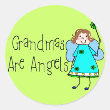 Las abuelas son regalos de los ángeles etiqueta