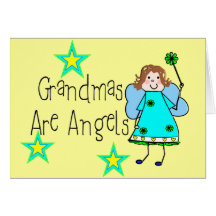 Las abuelas son regalos de los ángeles tarjeton