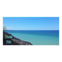 Las aguas tropicales le agradecen Photocard Tarjeta Con Foto Personalizada
