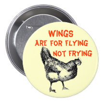 Las alas están para volar no freír pin