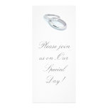Las alianzas de boda de plata/invitan anuncios  