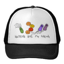 Las bacterias son mis amigos gorros bordados