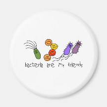 Las bacterias son mis amigos imán de frigorífico