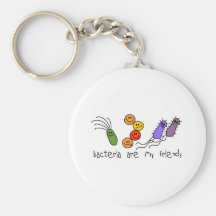 Las bacterias son mis amigos llavero