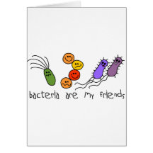 Las bacterias son mis amigos tarjetón