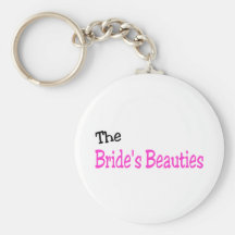 Las bellezas de las novias (rosa y negro) llavero