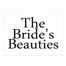 Las bellezas de las novias tarjeta postal
