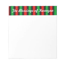 Las bendiciones de Kwanzaa Libreta Para Notas