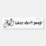 las bicis no hacen impulso pegatina de parachoque