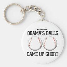 Las bolas de Obama Llavero Personalizado