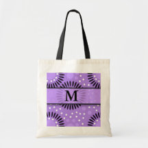 Las bolsas de asas cones monograma florales de los