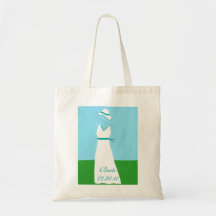 Las bolsas de asas nupciales de la lona del vestid