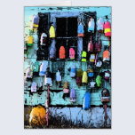 Las boyas brillantes tarjetas