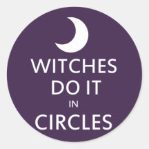 Las brujas lo hacen en círculos pegatinas  