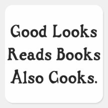 Las buenas miradas leen a cocineros de los libros  colcomanias cuadradas personalizadas