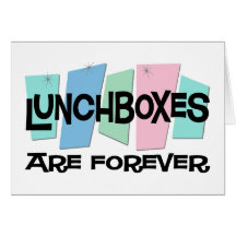 Las cajas del almuerzo son Forever Tarjetas