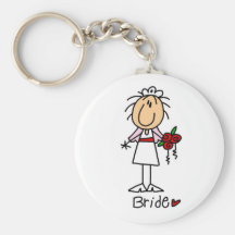Las camisetas y los regalos de la novia llaveros personalizados