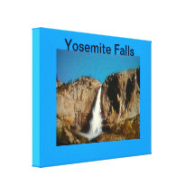Las cataratas de Yosemite envolvieron la lona Impresiones En Lienzo Estiradas
