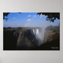 Las cataratas Victoria 2 Posters