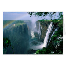 las cataratas Victoria, Zimbabwe Felicitacion