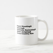 Las cinco etapas de un cercado que tira del Pentat Tazas De Café
