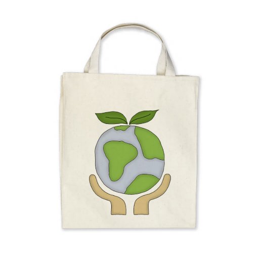 Las compras orgánicas Tote-Van ambiente verde Bolsa