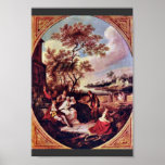Las cuatro estaciones: Óvalo de la primavera de Qu Poster