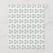 Las cucharas modelan, con Splat. verde Tarjetas Informativas