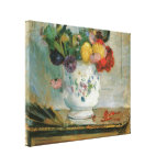 Las dalias de Berthe Morisot envolvieron la lona Impresiones En Lona Estiradas