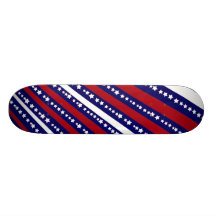 Las estrellas patrióticas rayan la bandera de la l patin personalizado