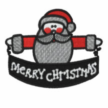 Las Felices Navidad de Papá Noel bordaron la camis Polo Bordado
