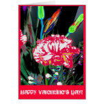 Las flores de la tarjeta del día de San Valentín