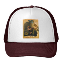 Las FRUTAS de la ESTACIÓN - verde amarillo marrón  Gorras