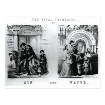 Las fuentes o la ginebra y el agua rivales tarjetas postales