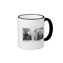 Las fuentes o la ginebra y el agua rivales taza de café