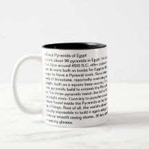 Las grandes pirámides de Egipto Tazas