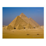 Las grandes pirámides de Giza, Egipto Postales