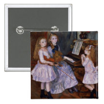 Las hijas de Catulle Mendes en el piano, 1888 Pin