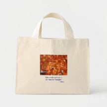 ¡Las hojas de otoño toman un resto del paseo en lu Bolsa De Mano