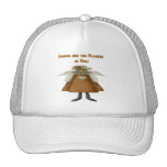 Las hojas son las flores de la caída gorros bordados
