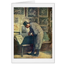 Las impresiones y los amantes de Honore Daumier Tarjeta