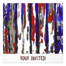 Las invitaciones patrióticas del ~ comunicados personalizados