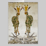 Las jirafas del oro le agradecen Notecard tarjetas
