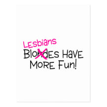 Las lesbianas se divierten más tarjetas postales