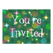 las luces de navidad "usted es" invitación invitad