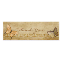 Las mariposas del vintage le agradecen observar tarjetas de visita